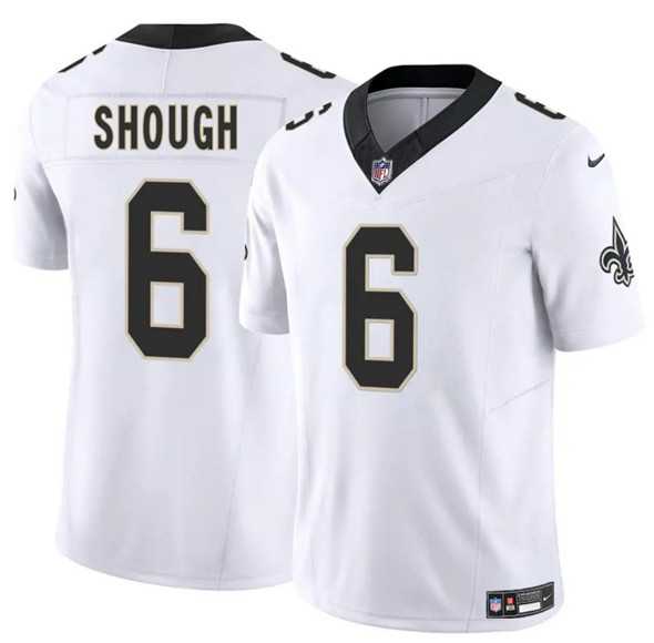 Men & Women & Youth New Orleans Saints #6 Tyler Shough White 2025 Draft F.U.S.E. Vapor Limited Stitched Jersey->new england patriots->NFL Jersey